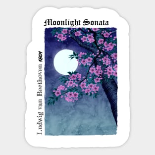 Moonlight Sonata - White Sticker